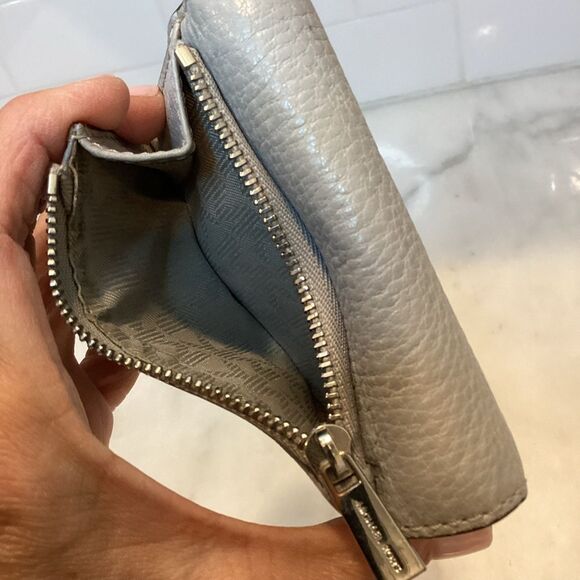 Michael Kors Hudson Pebbled Leather Card Case Wallet - Picture 7 of 13